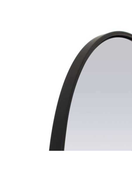 Espejo pared metal negro