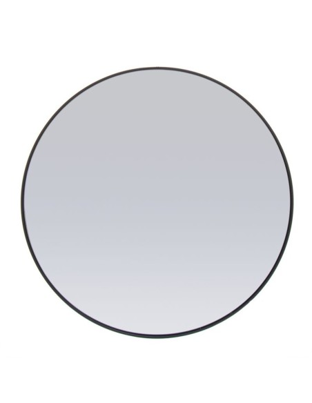 Espejo pared metal negro