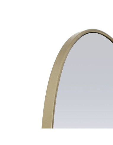 Espejo pared metal dorado grande