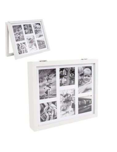 Tapa contador multifoto blanco