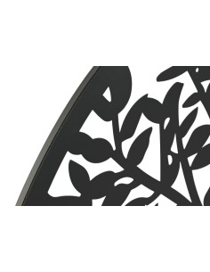 Decoración de metal árbol en negro 2
