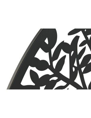 Decoración de metal árbol en negro