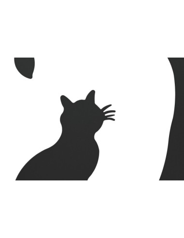 Decoración de metal árbol en negro