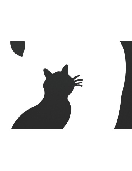 Decoración de metal árbol en negro