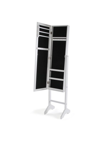 Espejo joyero de suelo blanco