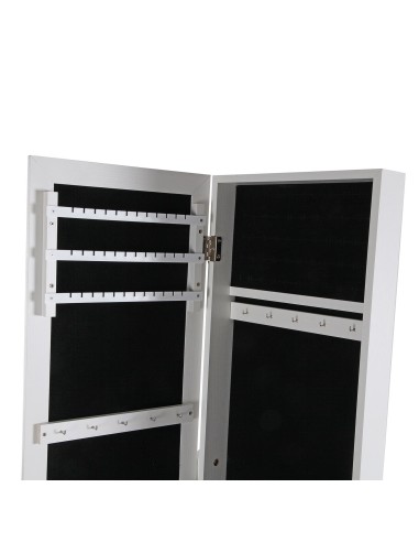 Espejo joyero de suelo blanco