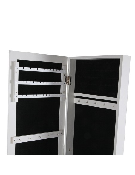 Espejo joyero de suelo blanco