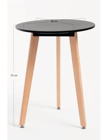 Mesa redonda mona 80cm