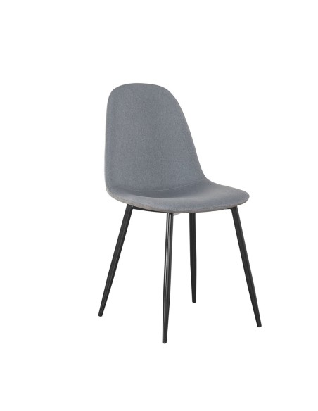 Silla en poliéster color gris