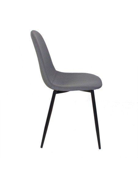 Silla en poliéster color gris