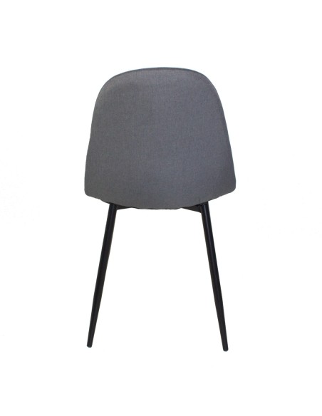 Silla en poliéster color gris