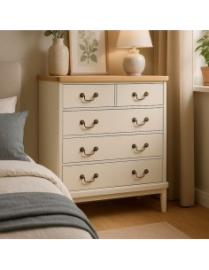 Cómoda de madera 4 cajones 2