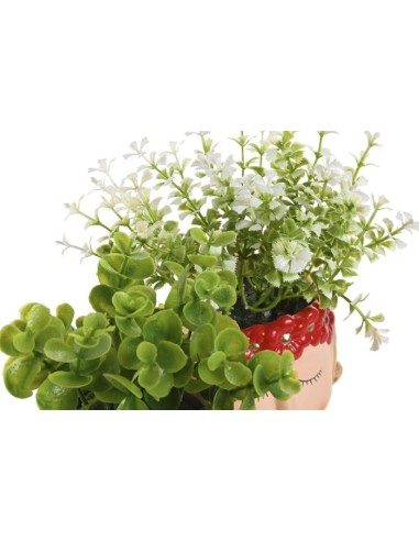 Maceta diseño mujer con planta