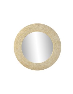 Espejo de metal oro y blanco