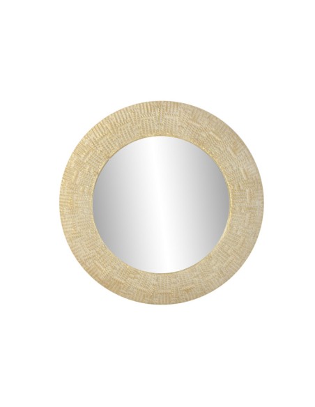 Espejo de metal oro y blanco Espejo de metal oro y blanco