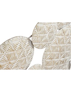 Decoración de metal circulos blanca 2