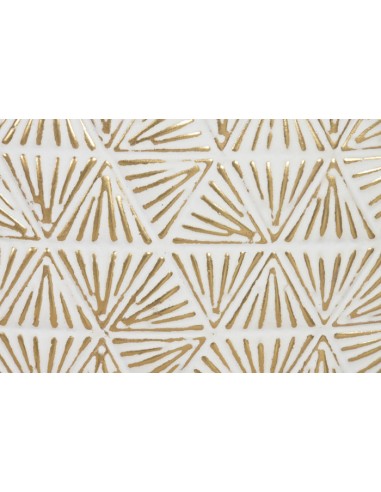 Decoración de metal circulos blanca