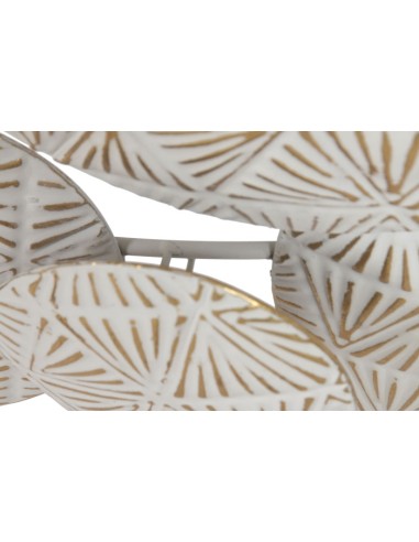 Decoración de metal circulos blanca