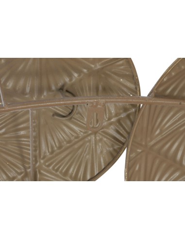 Decoración de metal circulos blanca