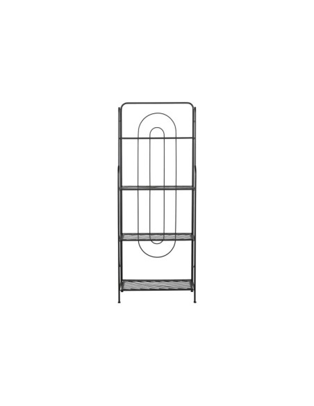 Estantería de metal negra 4 baldas