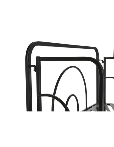 Estantería de metal negra 4 baldas