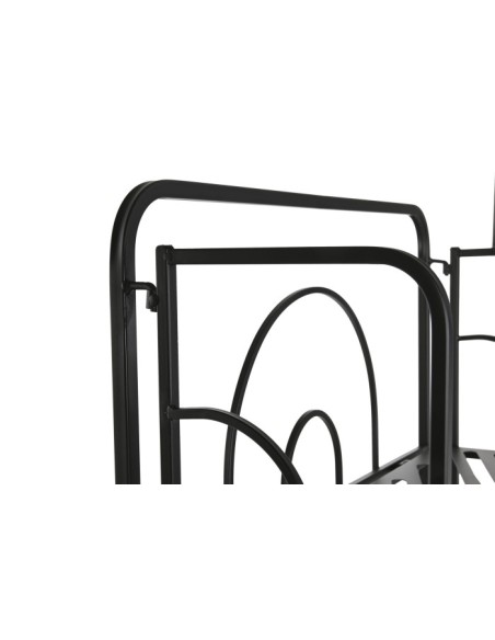 Estantería de metal negra 4 baldas