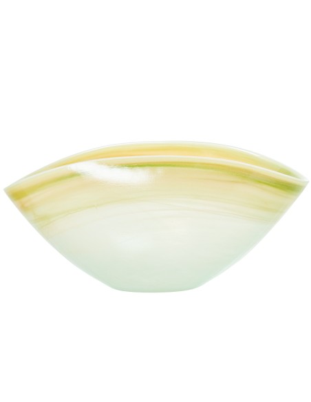 Centro de mesa de cristal en crema