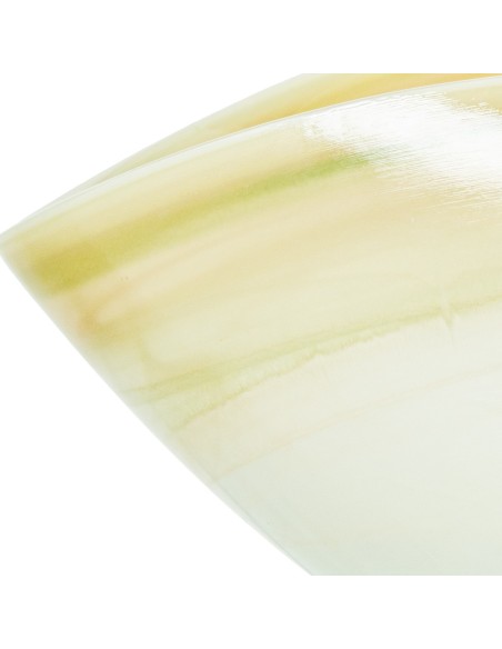 Centro de mesa de cristal en crema