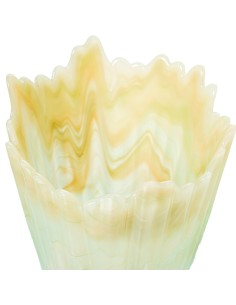 Jarrón de cristal pequeño en crema 2