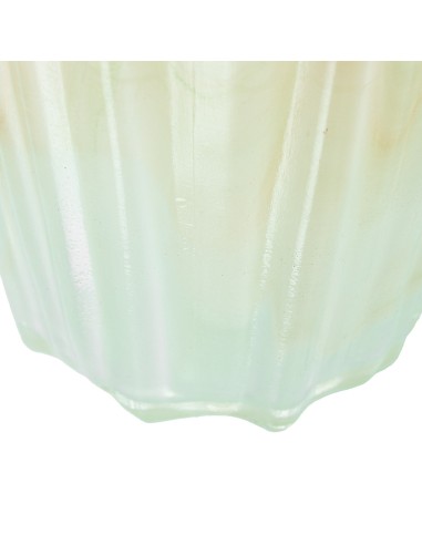 Jarrón de cristal pequeño en crema