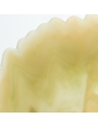 Jarrón de cristal pequeño en crema