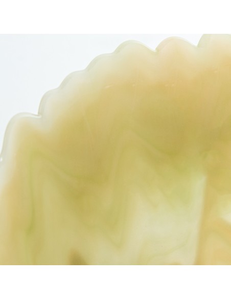 Jarrón de cristal pequeño en crema