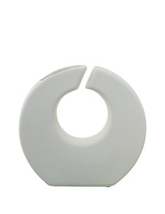 Jarrón cerámica color crema