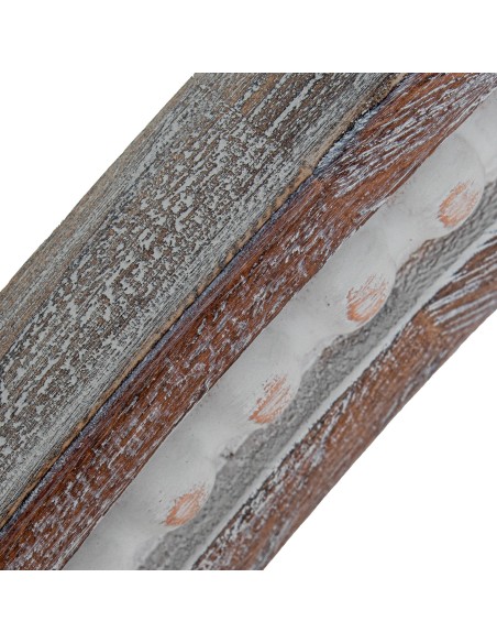 Espejo de madera en marrón envejecido