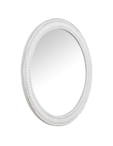 Espejo de madera en blanco envejecido