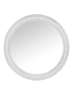 Espejo de madera en blanco envejecido