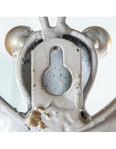 Decoración de metal mariposa grande blanca