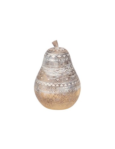 Figura resina forma de pera pequeña