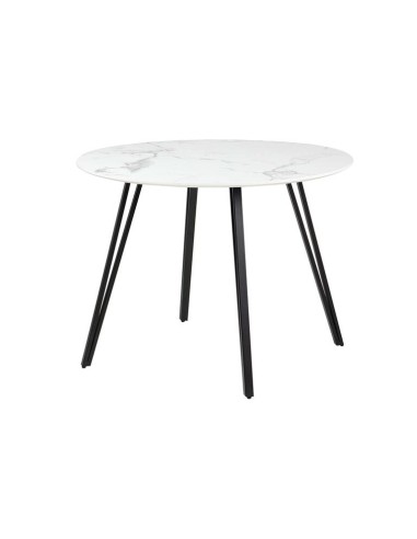 Mesa de madera mdf con patas de metal negras