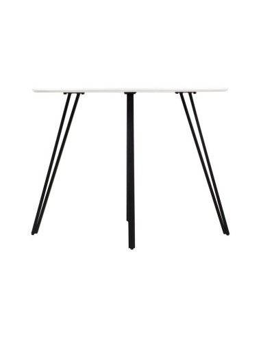 Mesa de madera mdf con patas de metal negras