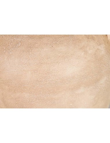 Jarrón de cerámica marrón rustico