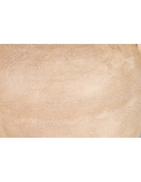 Jarrón de cerámica marrón rustico