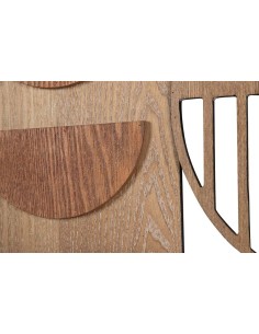 Decoración de pared de metal y madera 2