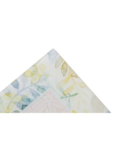 Portafoto de cristal diseño hojas