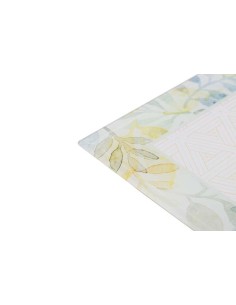 Portafoto de cristal con decoraciones de flores 2