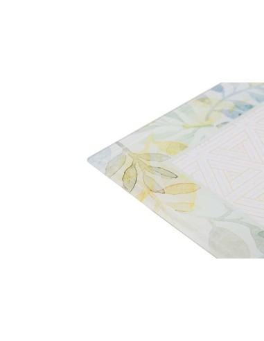 Portafoto de cristal con decoraciones de flores