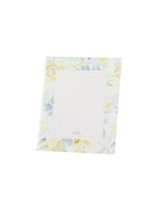 Portafoto de cristal con decoraciones de flores