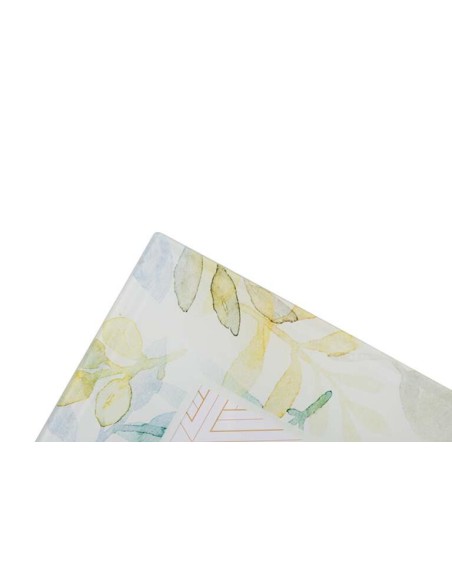 Portafoto de cristal con decoraciones de flores