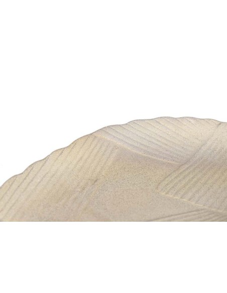 Bandeja de cerámica en plata con relieve