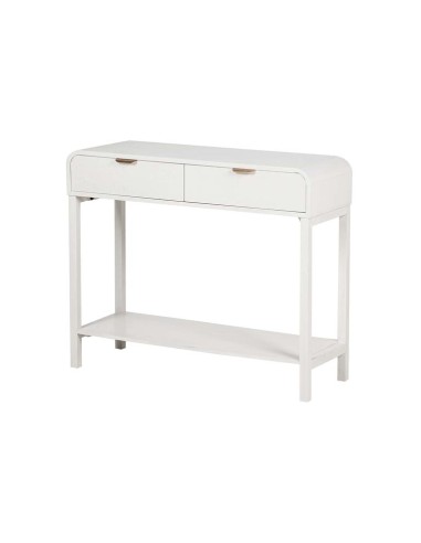 Mueble de entrada de madera en blanca